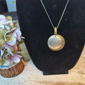 28” Stainless Steel Necklace with Pendant See Photos for Size Comparison